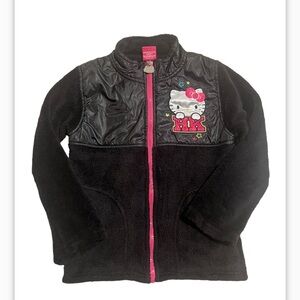 Hello kitty fleece zip up jacket girl size 6x